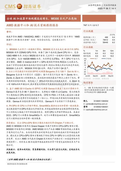 20230614_招商证券_电子行业AMD数据中心和AI技术首映跟踪报告：全球AI加速器市场规模高速增长MI300系列产品亮相_22页.pdf