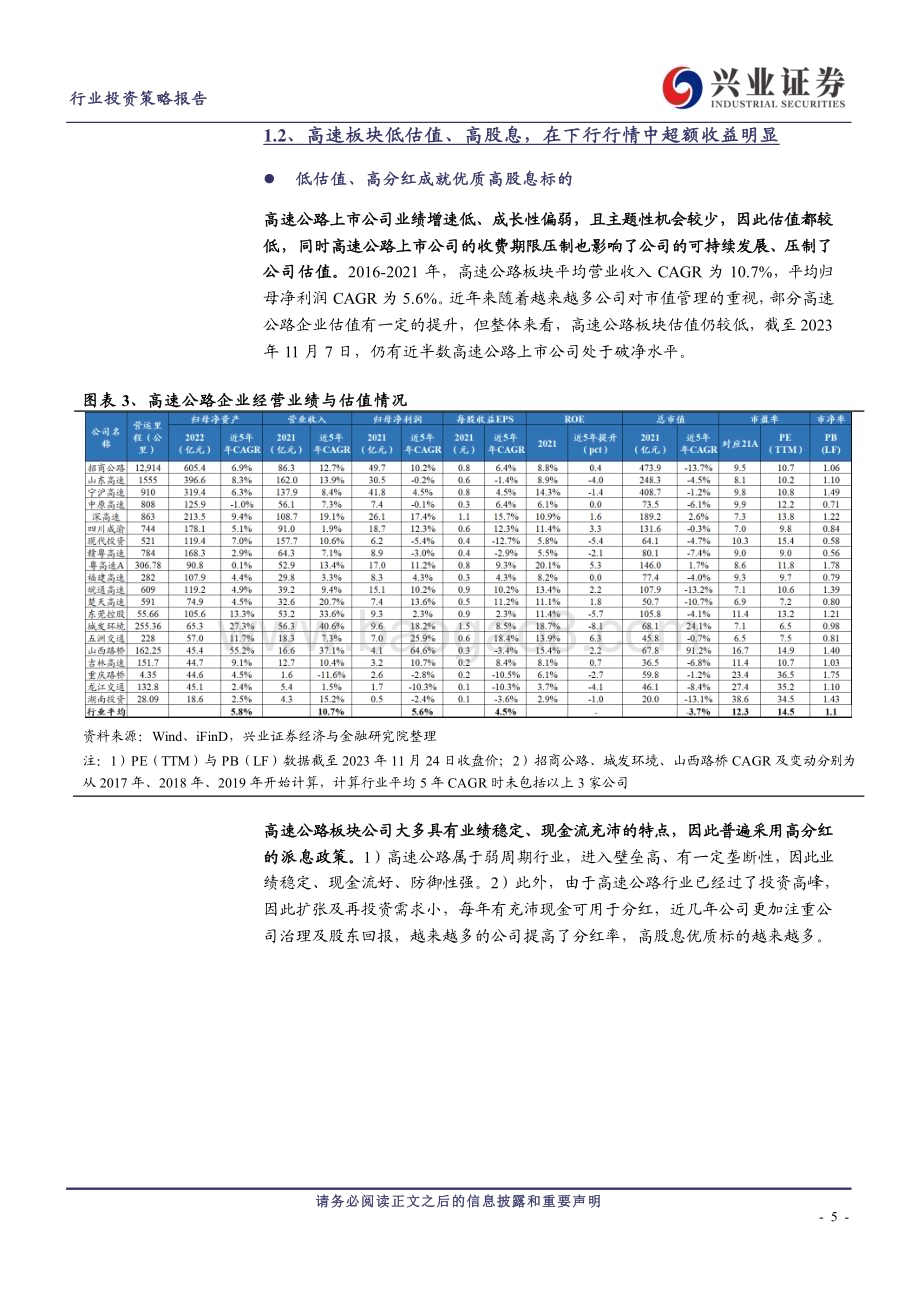 20231129_兴业证券_交通运输行业公铁路、港口、大宗供应链行业2024年度策略报告：核心资产彰显核心价值稳定收益带来稳定信心_26页.pdf_第5页