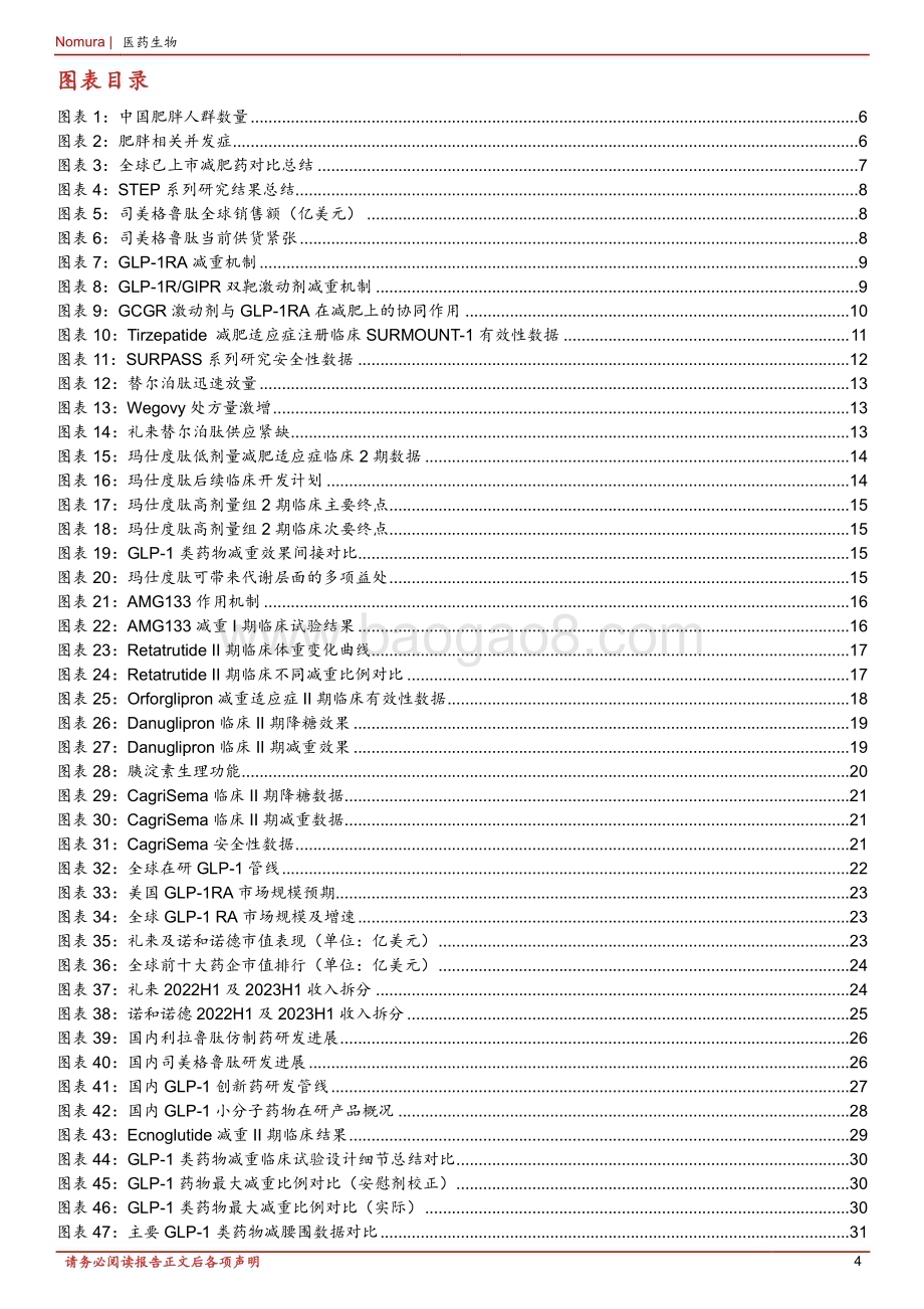 20240111_野村东方国际证券_GLP_1RA产业链行业深度报告：减重药物时代来临适应症拓展范围广泛_56页.pdf_第4页