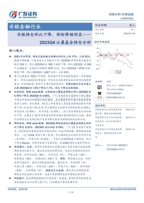 20240125_广发证券_非银金融行业：2023Q4公募基金持仓分析非银持仓环比下降保险降幅明显_21页.pdf