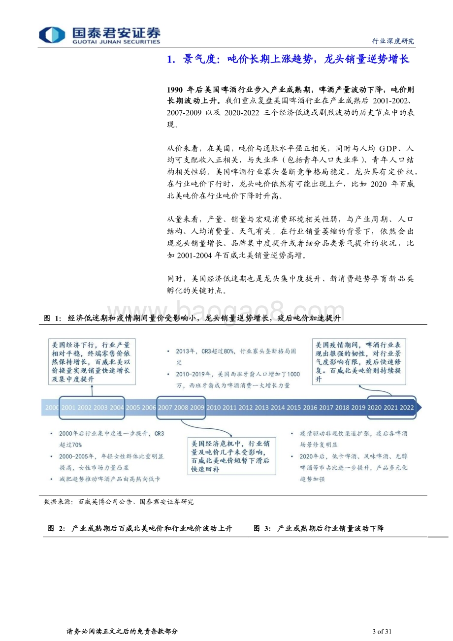 20231227_国泰君安_食品饮料行业专题系列报告之美国篇：海外复盘啤酒龙头穿越周期_31页.pdf_第3页
