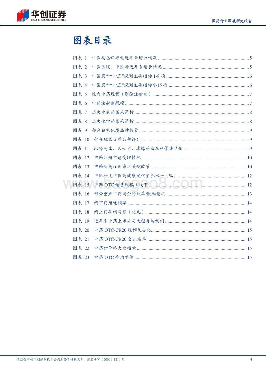 20230507_华创证券_医药行业深度研究报告：中药估值怎么看后续空间仍较大_21页.pdf_第4页