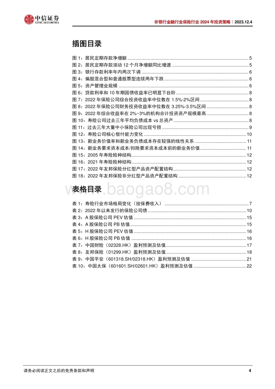 20231204_中信证券_非银行金融行业保险行业2024年投资策略：供给侧将更加集中首选头部财险_24页.pdf_第4页