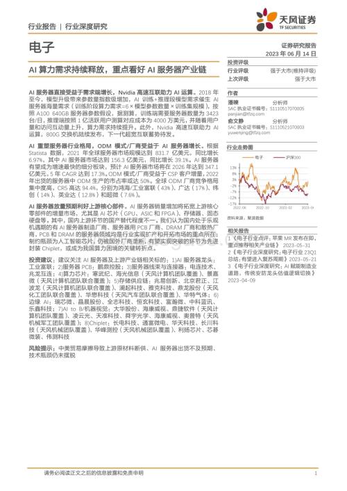 20230614_天风证券_电子行业证券研究报告：AI算力需求持续释放重点看好AI服务器产业链_29页.pdf