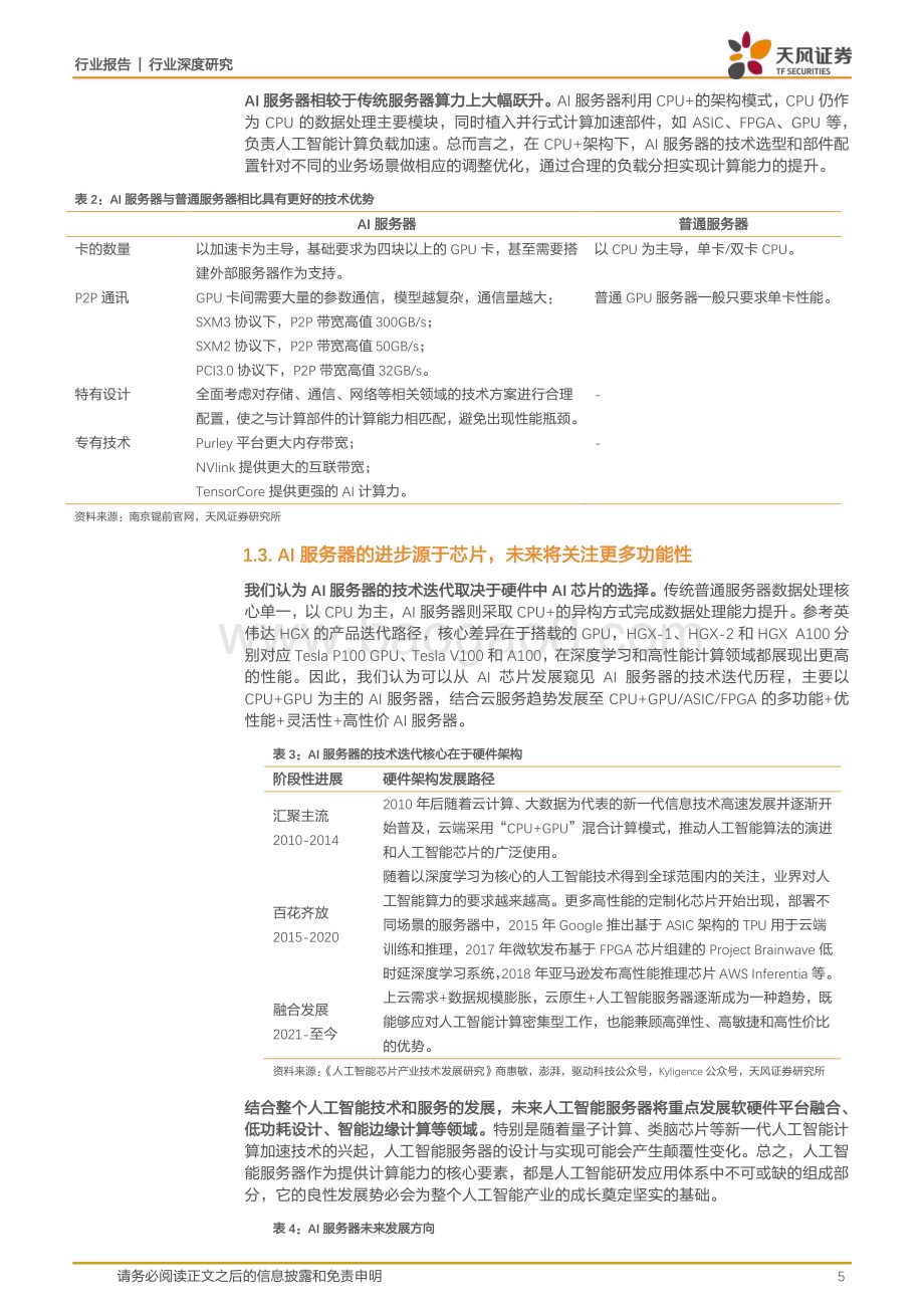 20230614_天风证券_电子行业证券研究报告：AI算力需求持续释放重点看好AI服务器产业链_29页.pdf_第5页