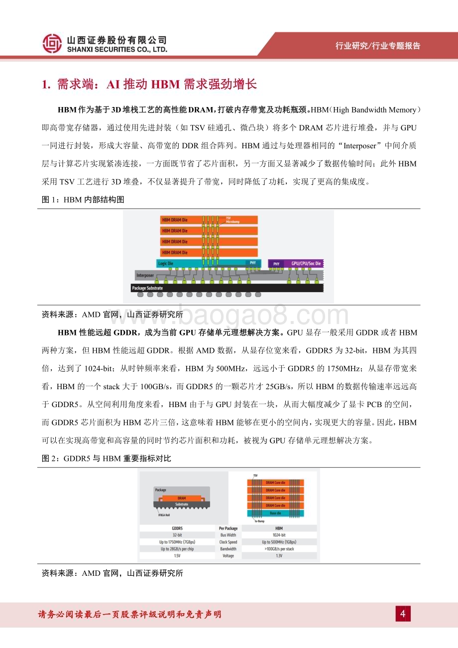 20231224_山西证券_半导体行业HBM专题报告：HBM需求增长强劲新技术带来设备、材料端升级_21页.pdf_第4页