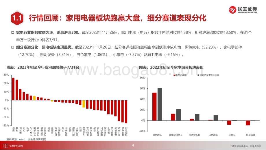 20231205_民生证券_家电行业2024年度策略：成长与韧性兼具探寻家电结构性机会_38页.pdf_第5页