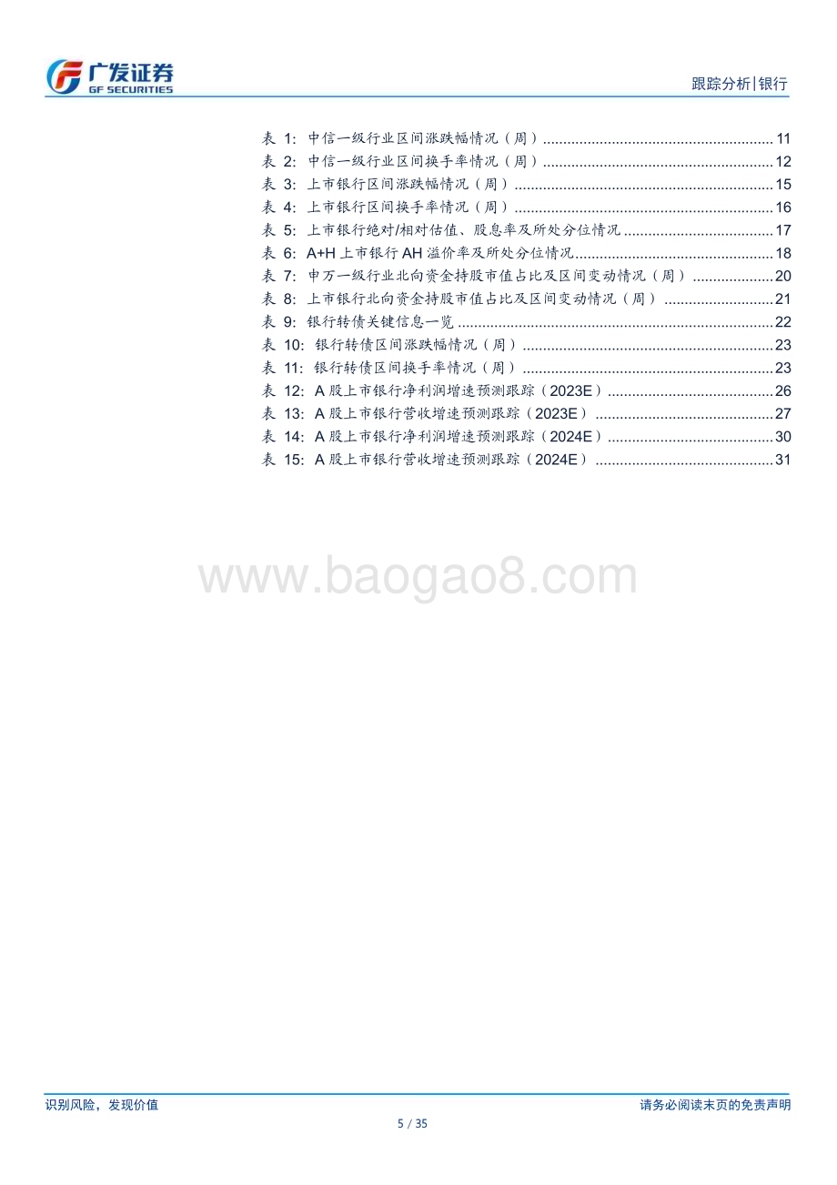 20231214_广发证券_银行业投资观察：存款利率下调高股息银行领涨_35页.pdf_第5页