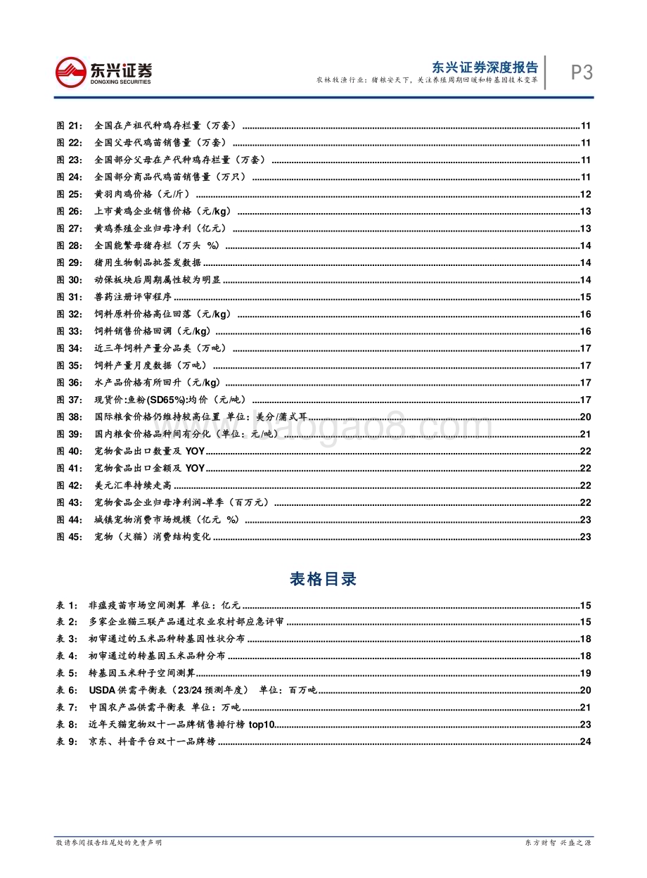 20231128_东兴证券_农林牧渔行业2024年年度行业投资策略：猪粮安天下关注养殖周期回暖和转基因技术变革_28页.pdf_第3页