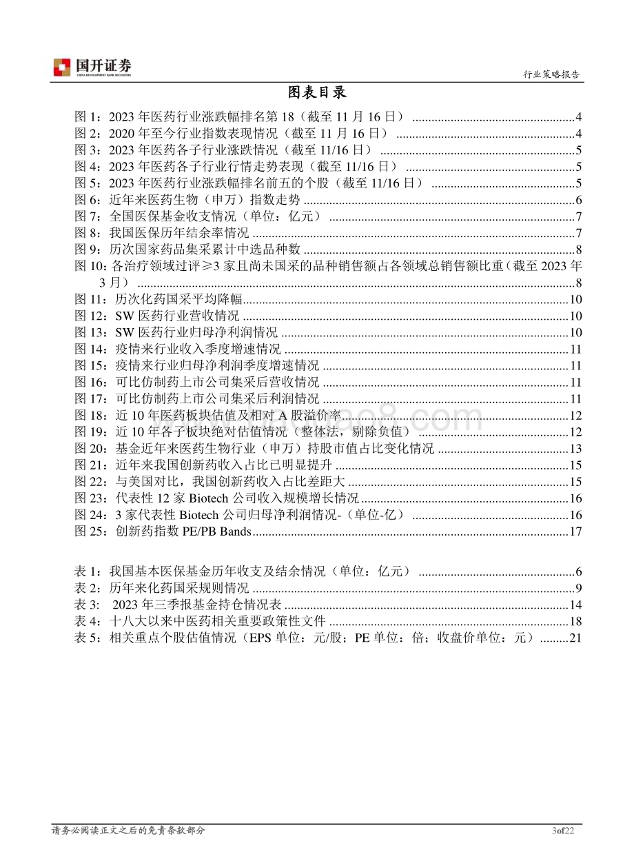20231204_国开证券_医药生物行业2024年年度策略报告：稳步前行关注确定性趋势_22页.pdf_第3页