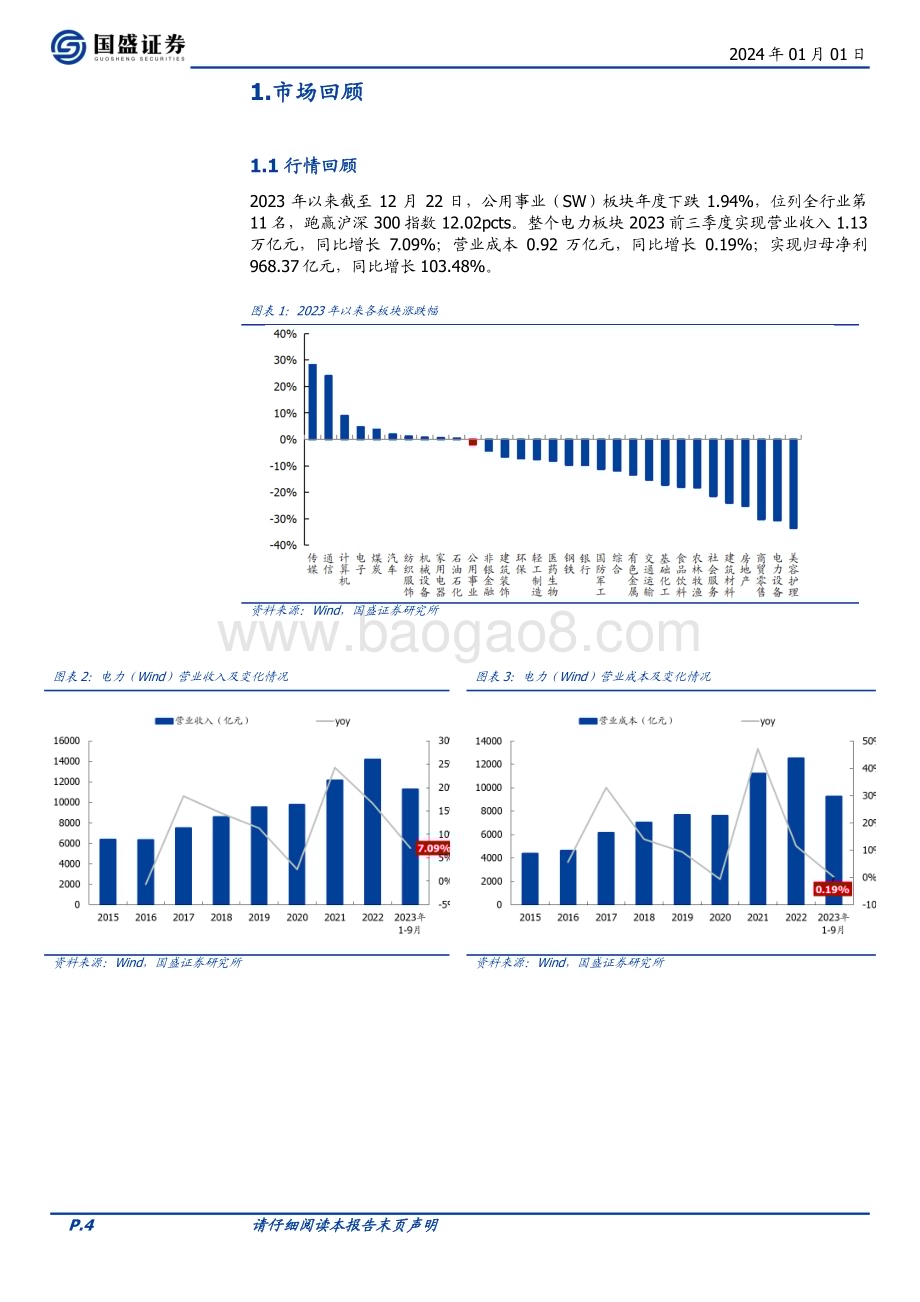 20240101_国盛证券_2024年电力行业投资策略：“火”电重估“水”到渠成“核”力全开_41页.pdf_第4页