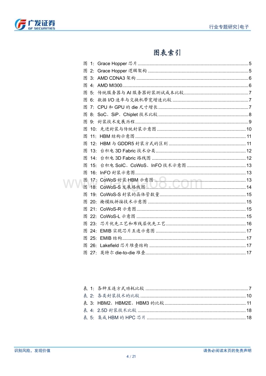 20230614_广发证券_电子行业“AI的iPhone时刻”证券研究报告：CoWoS实现HBM和GPU高速互连_21页.pdf_第4页
