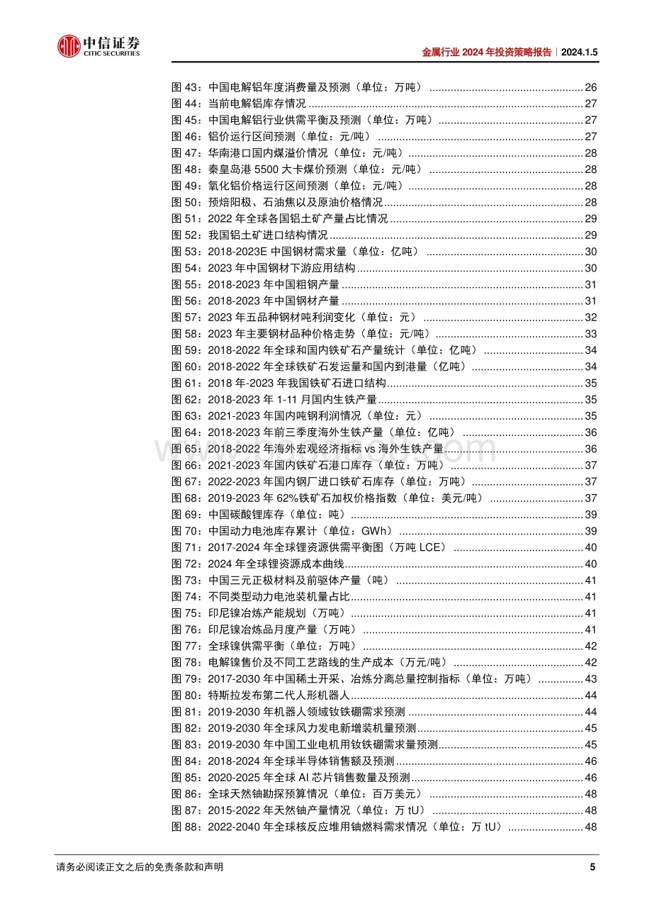 20240105_中信证券_金属行业2024年投资策略：流动性拐点在即基本面修复有望_61页.pdf_第5页