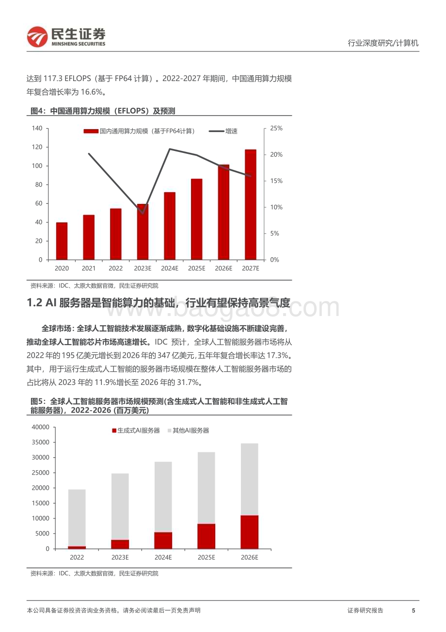 20240102_民生证券_计算机行业中国AI算力中心深度研究：“算出个未来”_44页.pdf_第5页