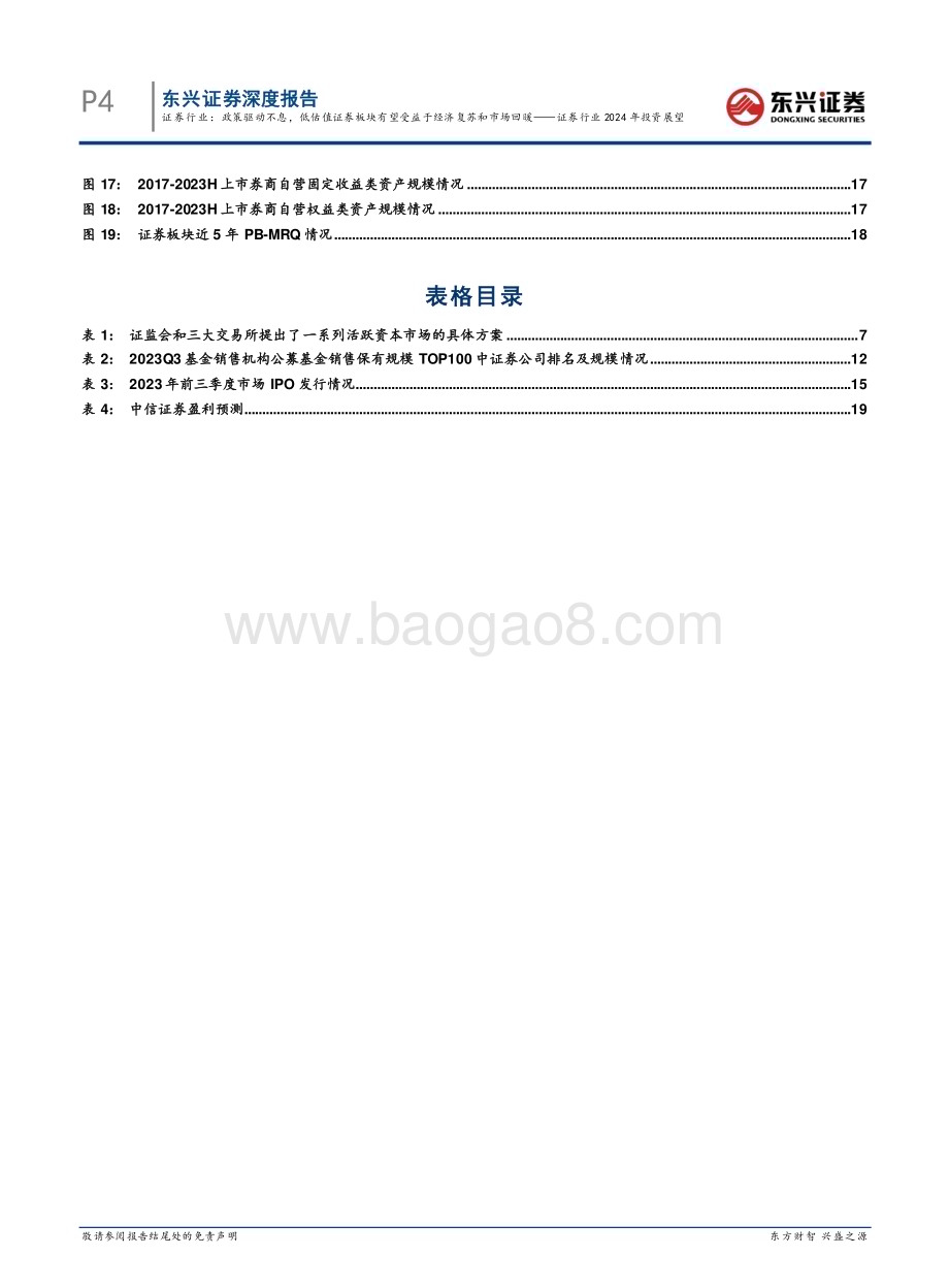 20231212_东兴证券_证券行业2024年投资展望：政策驱动不息低估值证券板块有望受益于经济复苏和市场回暖_23页.pdf_第4页