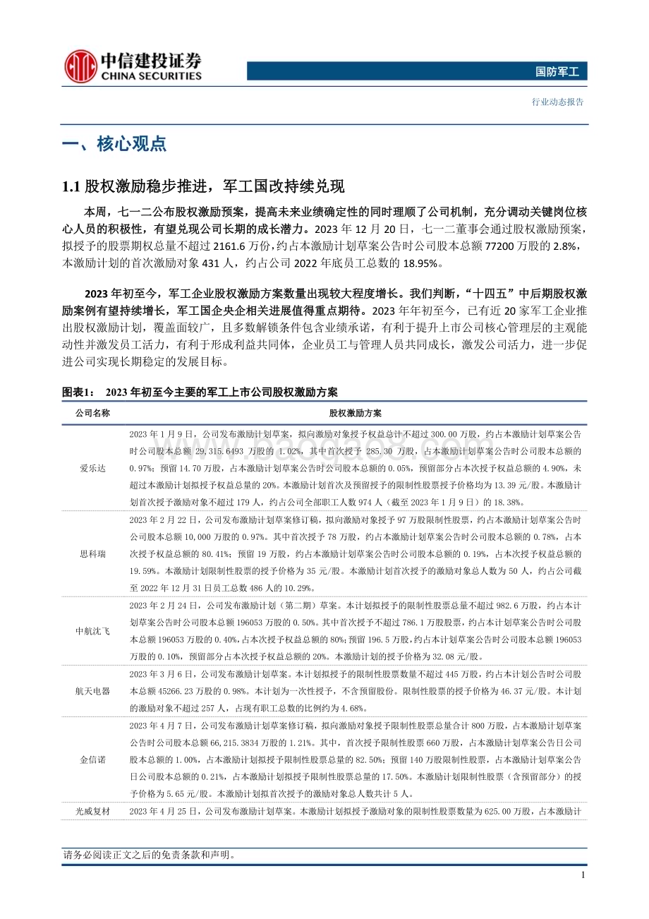 20240102_中信建投_国防军工行业：股权激励股份回购持续推出行业复苏加大配置力度_30页.pdf_第3页