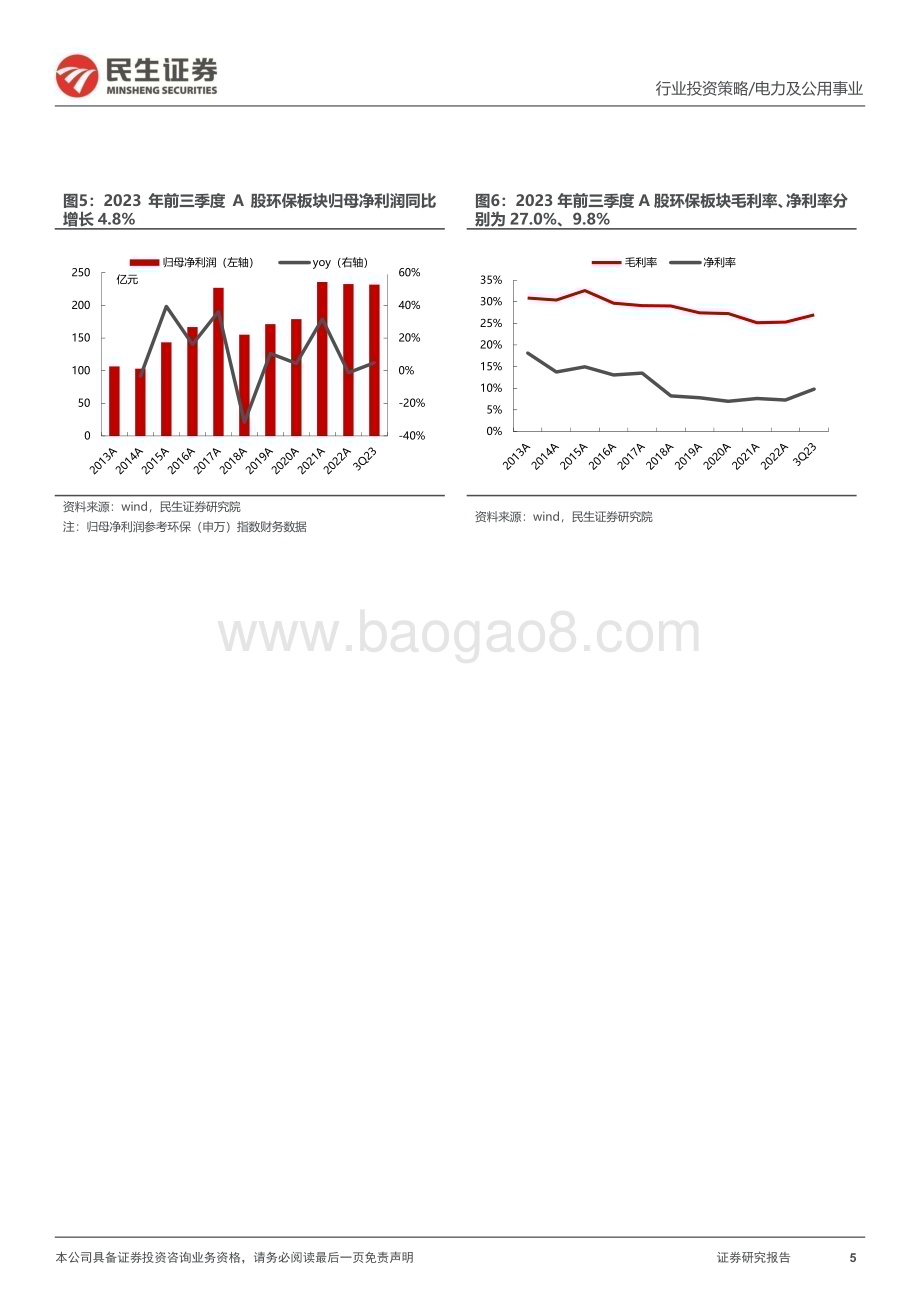 20231129_民生证券_环保行业2024年度投资策略：探寻高分红潜力把握智慧化趋势_31页.pdf_第5页
