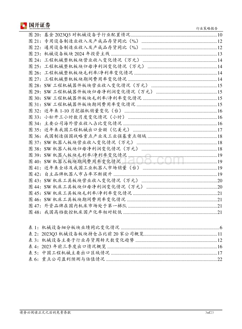 20231206_国开证券_2024年机械设备行业投资策略：周期需求边际改善进口替代有望提速_23页.pdf_第3页