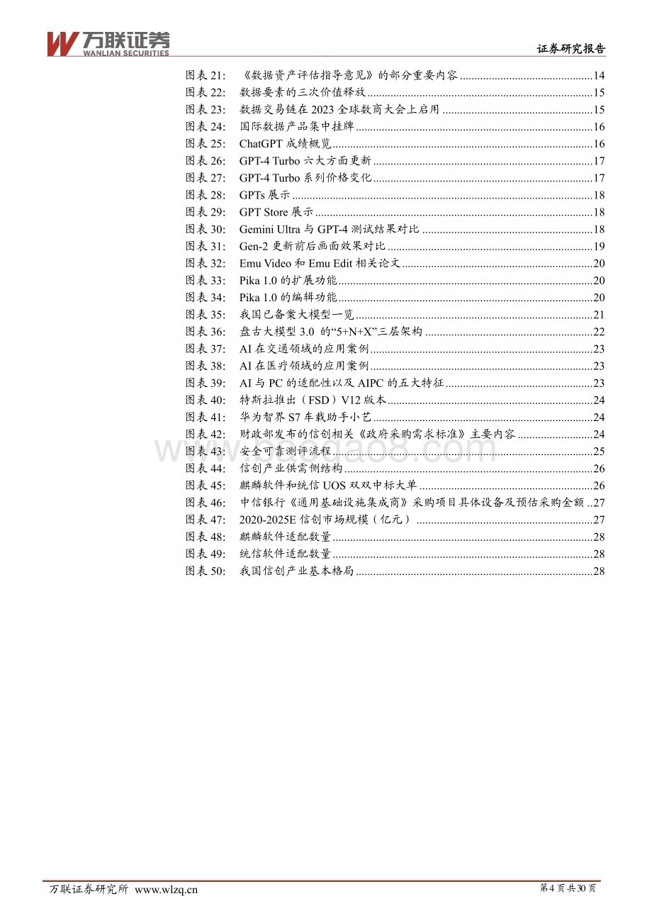 20231211_万联证券_计算机行业2024年投资策略报告：数智时代百舸争流自主浪潮奋楫争先_30页.pdf_第4页