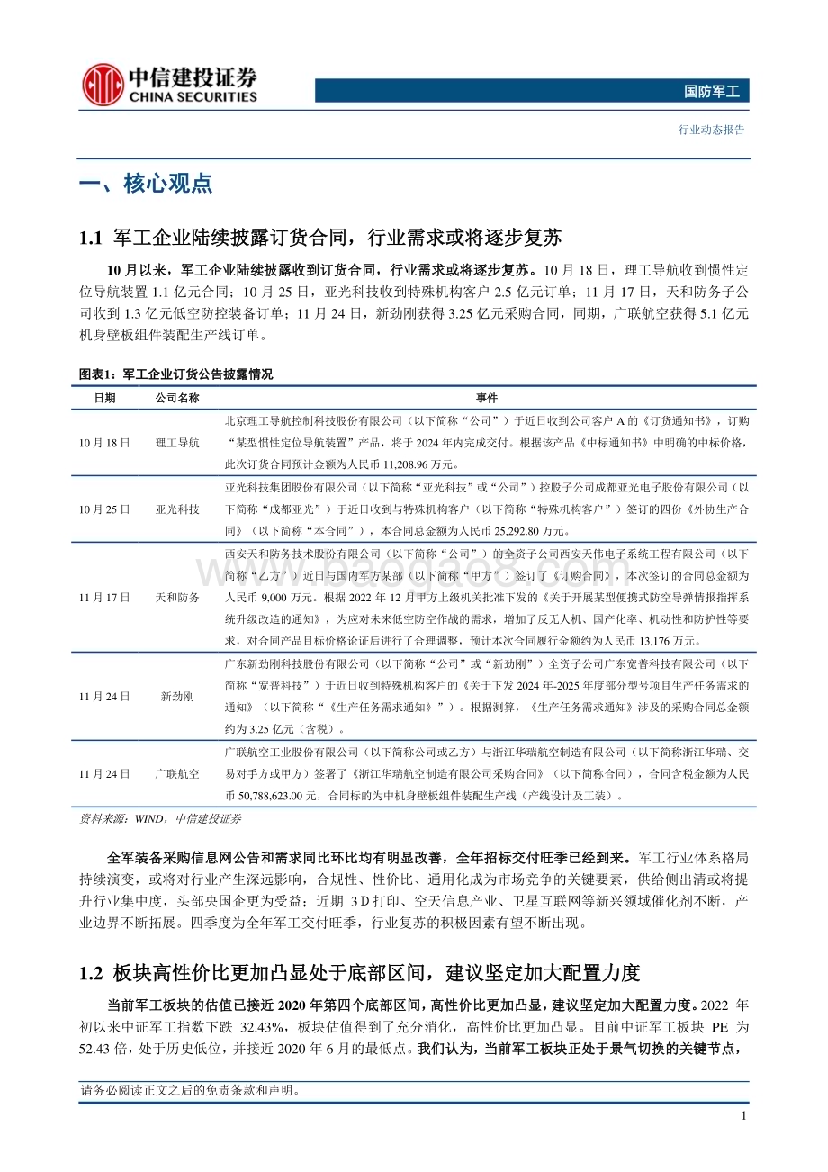 20231128_中信建投_国防军工行业：积极因素渐次出现行业需求有望逐步复苏_26页.pdf_第4页
