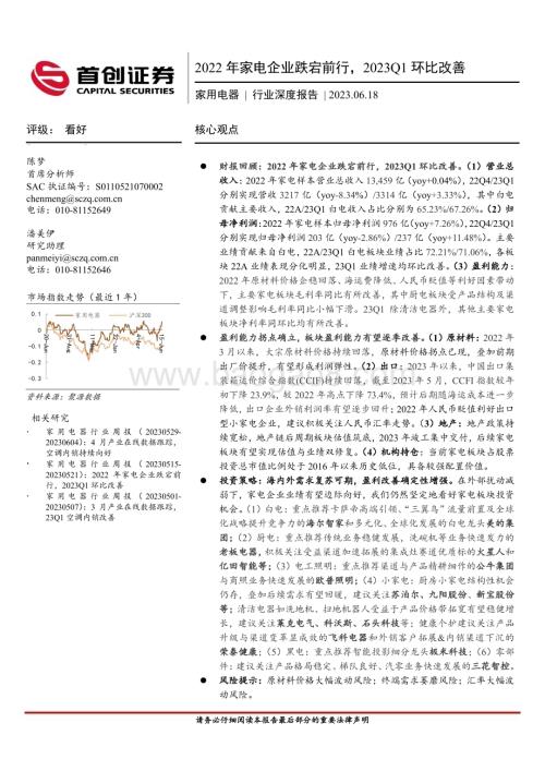 20230618_首创证券_家用电器行业证券研究报告：2022年家电企业跌宕前行2023Q1环比改善_32页.pdf