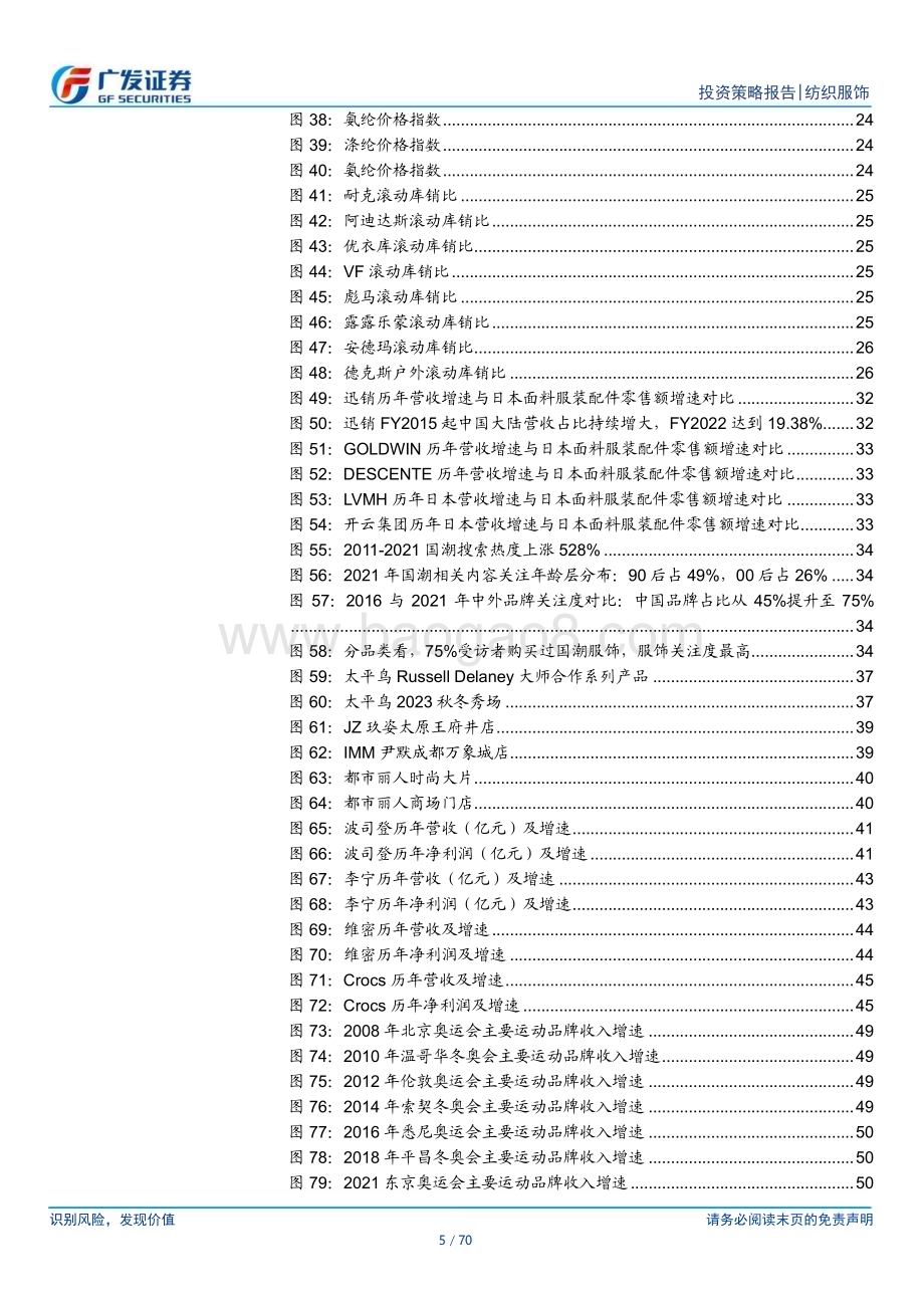 20231203_广发证券_纺织服饰行业2024年投资策略：四大核心关键词制造反转、品牌分化、重获认可、奥运大年_70页.pdf_第5页