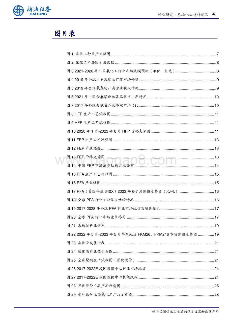 20231027_海通证券_化工行业证券研究报告：含氟聚合物市场空间广阔国产替代有望加速_31页.pdf_第4页