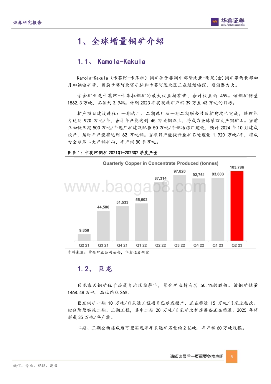 20230821_华鑫证券_工业金属行业深度报告 ：全球二十大增量铜矿项目盘点_21页.pdf_第5页