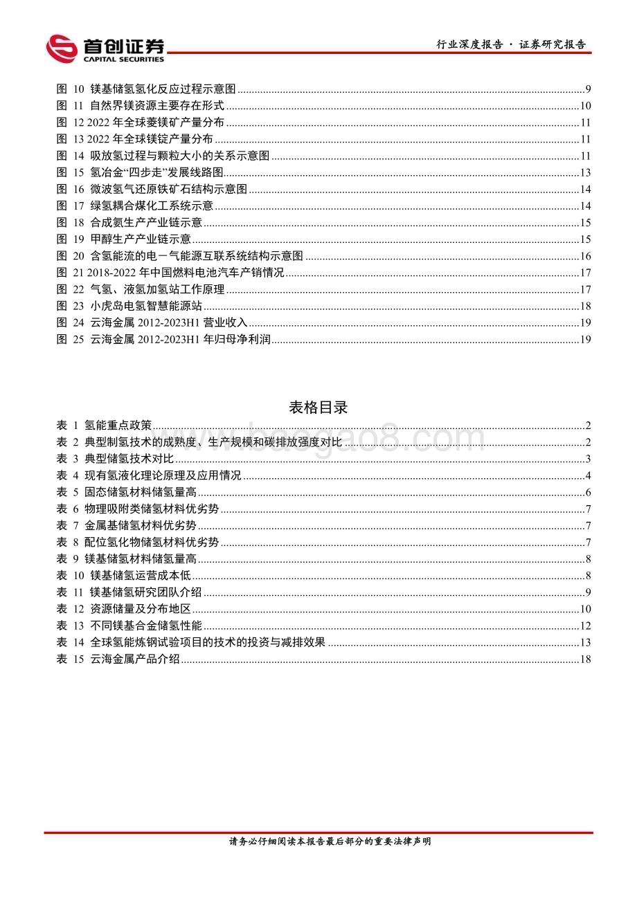 20230919_首创证券_2023年小金属行业研究报告：氢风已至镁基储氢为镁行业提供新机遇_23页.pdf_第3页