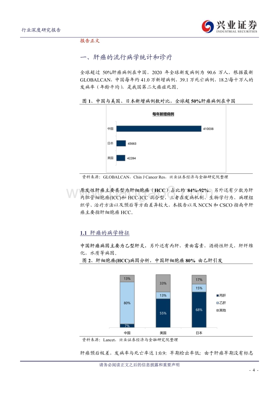 20230424_兴业证券_医药生物行业证券研究报告：肝癌创新药弯道直追国产创新药落地进入加速期_36页.pdf_第4页