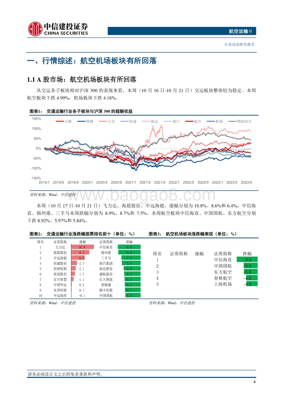 20231023_中信建投_航空运输行业证券研究报告：2023年冬航季国际客运航班量恢复至2019年同期的73.1%_25页.pdf_第5页