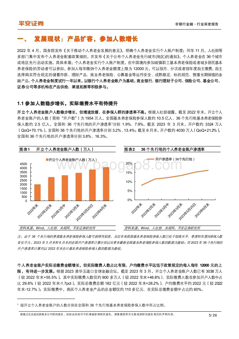 20231123_平安证券_非银行金融行业养老产业专题研究报告：个人养老金试点首年追踪与展望_26页.pdf_第5页