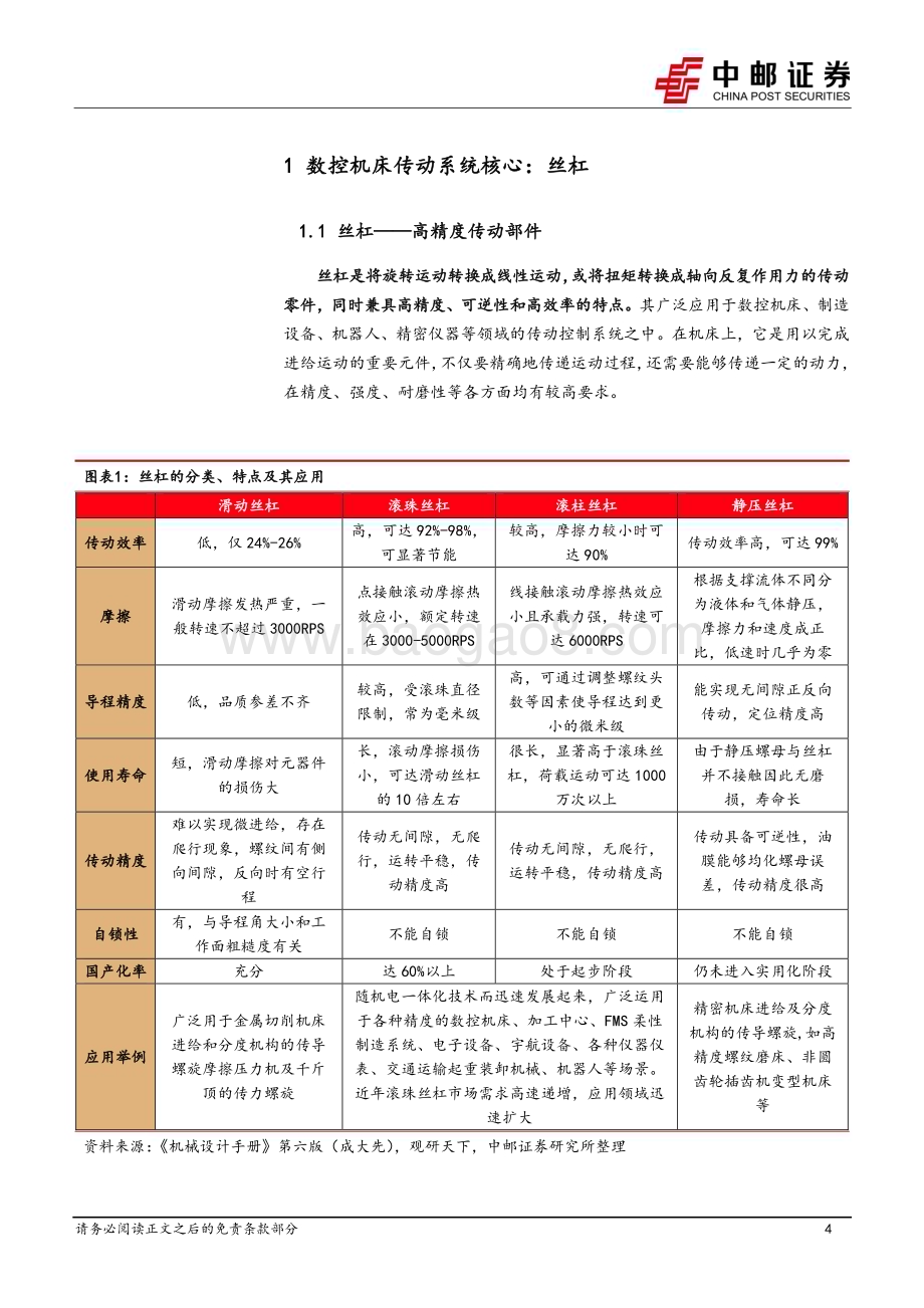 20230926_中邮证券_机床行业系列专题报告：丝杠核心传动部件_21页.pdf_第4页