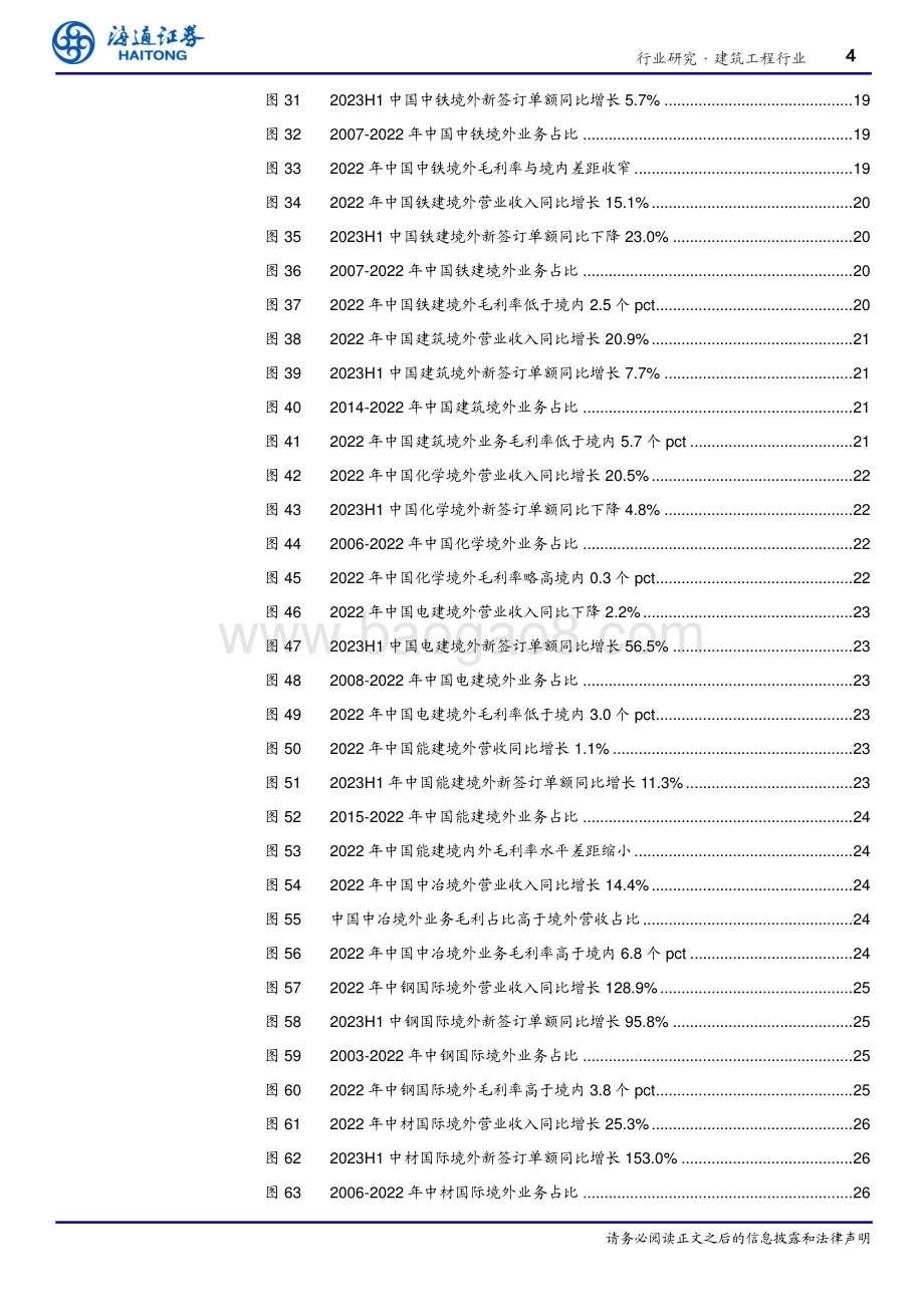 20231009_海通证券_建筑工程行业研究报告：建筑央企海外业务以及行情梳理_32页.pdf_第4页