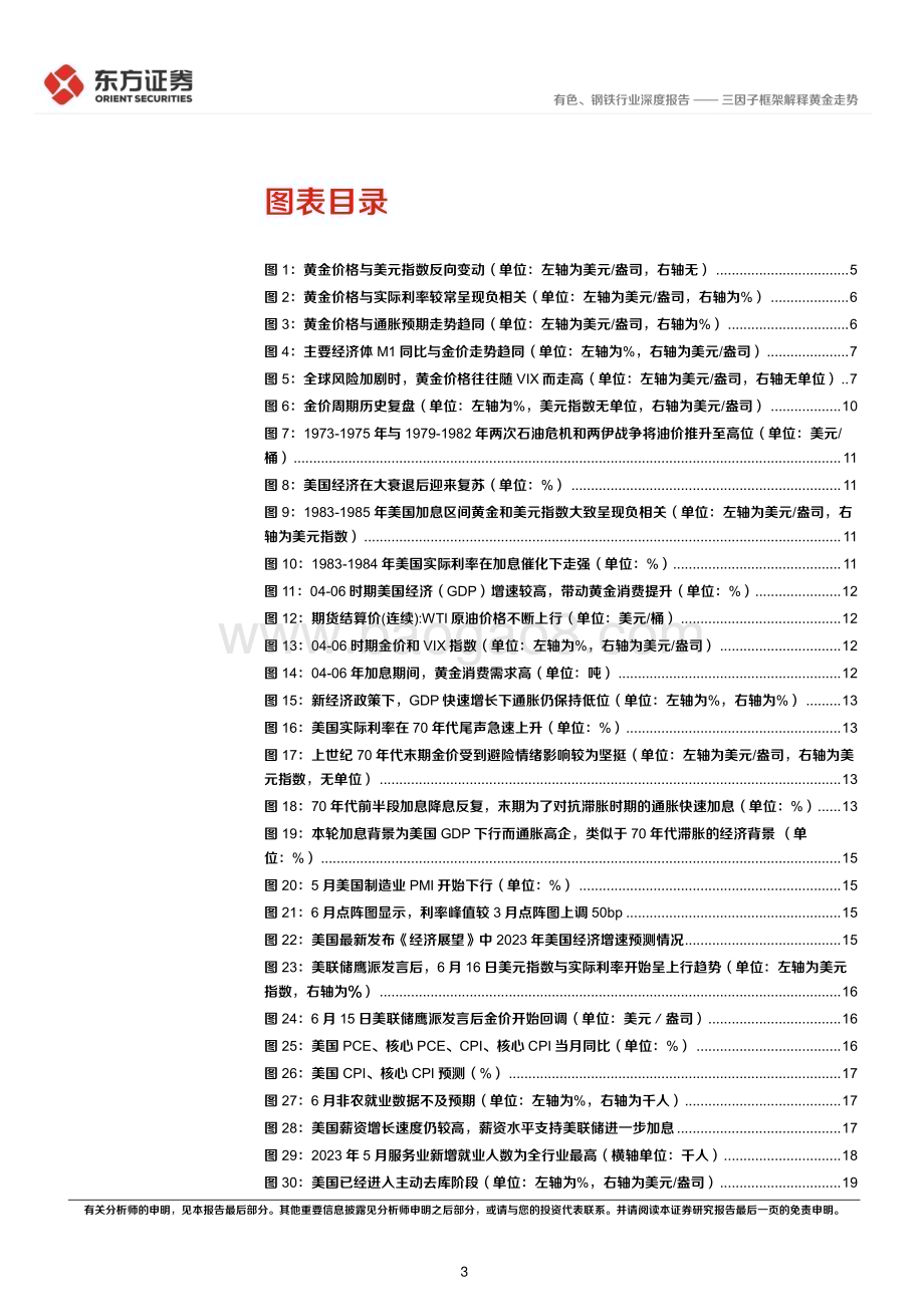 20230712_东方证券_黄金行业深度报告：三因子框架解释黄金走势_25页.pdf_第3页