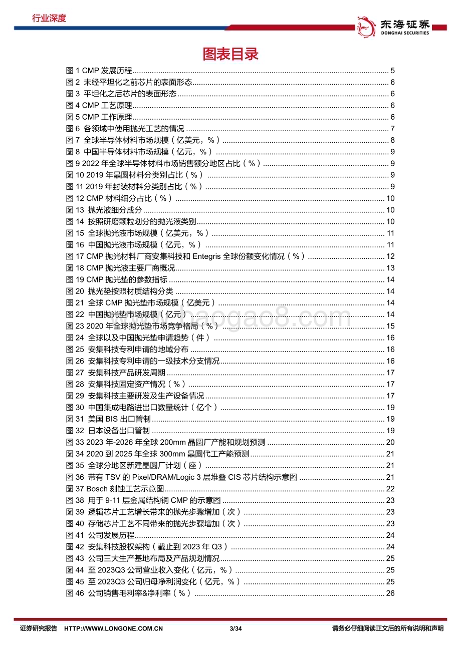 20231123_东海证券_半导体行业深度报告：抛光钻孔千回检先进工艺技术]带来CMP抛光材料新增长空间_34页.pdf_第3页