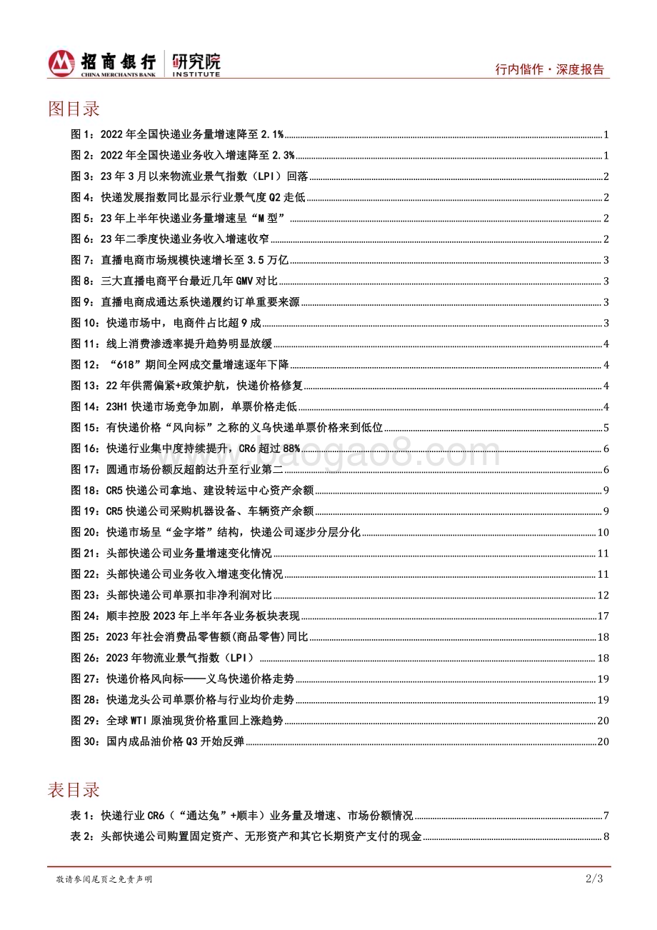 20230920_招商银行_快递行业证券研究报告：需求弱复苏加剧行业竞争分化与整合推动格局演变_25页.pdf_第3页