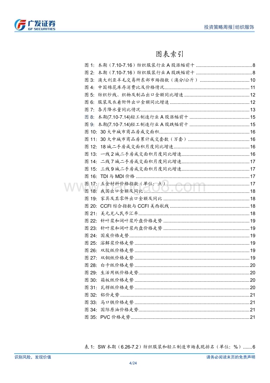 20230717_广发证券_纺织服饰行业：纺织服装与轻工行业数据周报7.10_7.16_24页.pdf_第4页