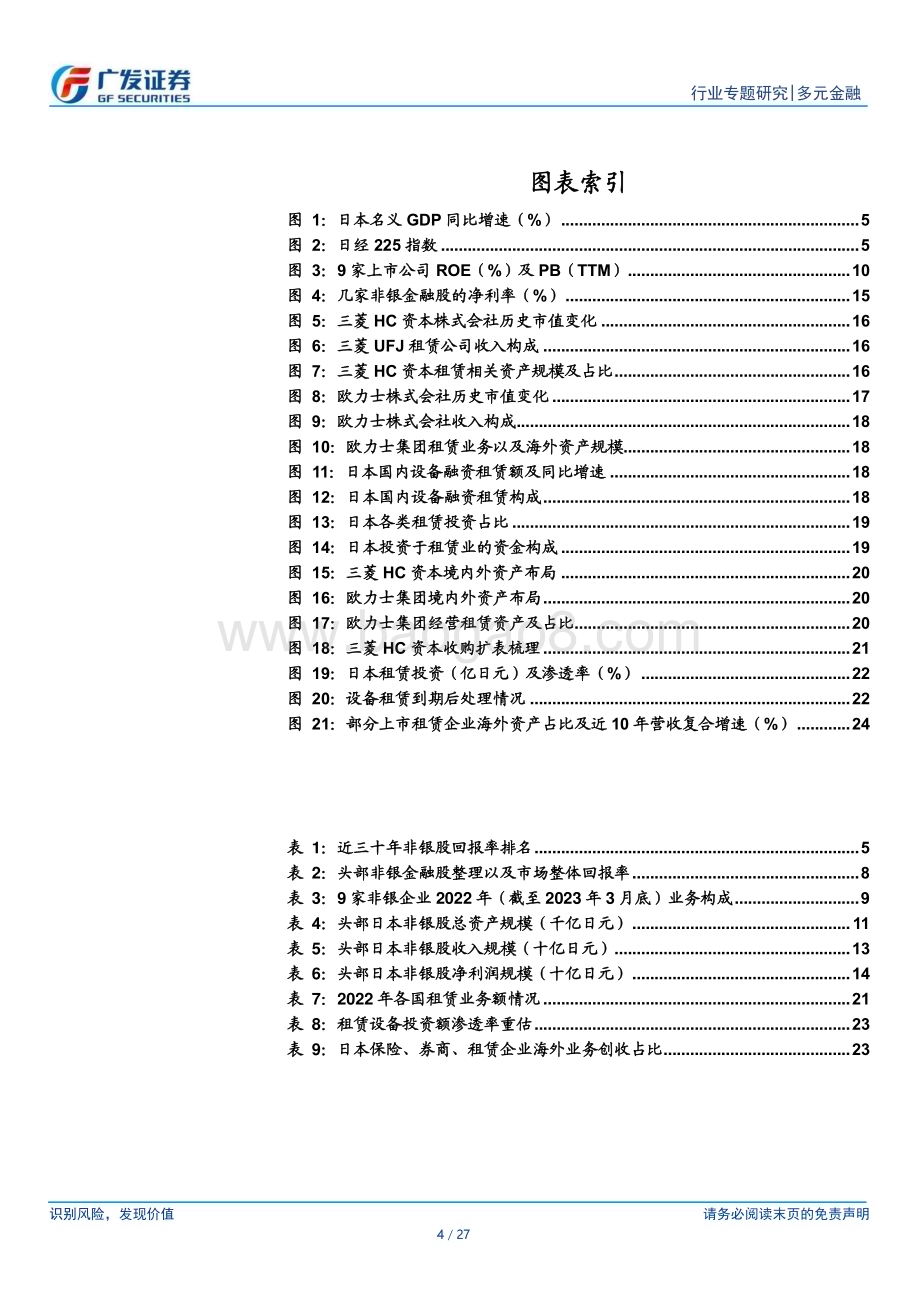 20230814_广发证券_多元金融行业研究报告：日本过去三十年中非银板块超额收益的行业与逻辑_27页.pdf_第4页