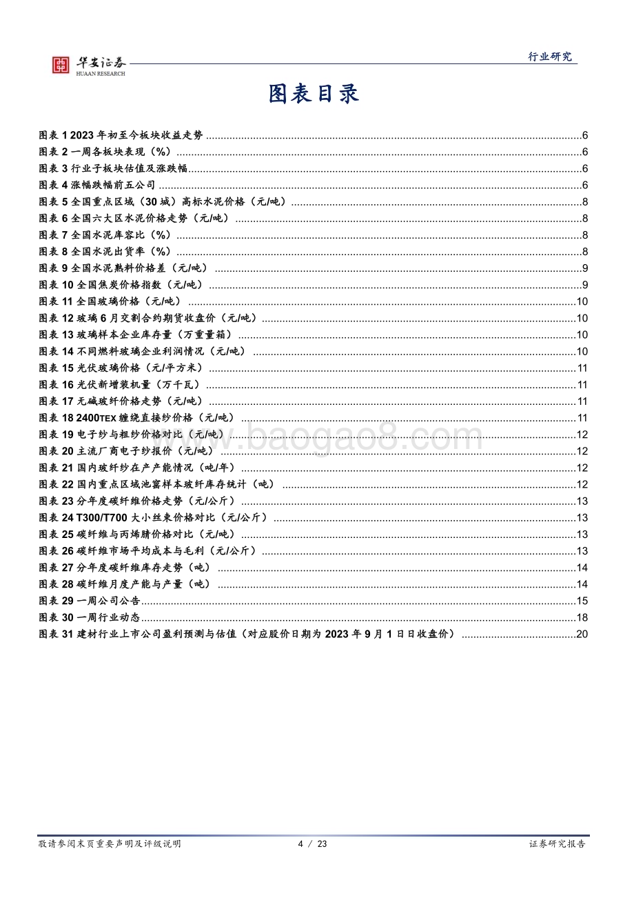 20230903_华安证券_建筑材料行业研究报告：地产政策持续加码超配消费建材板块_23页.pdf_第4页