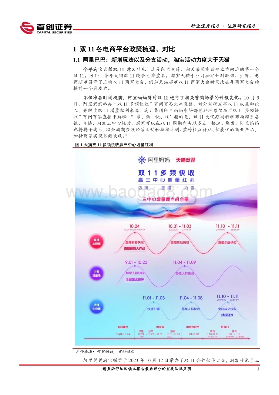 20231024_首创证券_互联网电商行业证券研究报告：双11回归低价看好理性消费环境下销售表现_22页.pdf_第3页