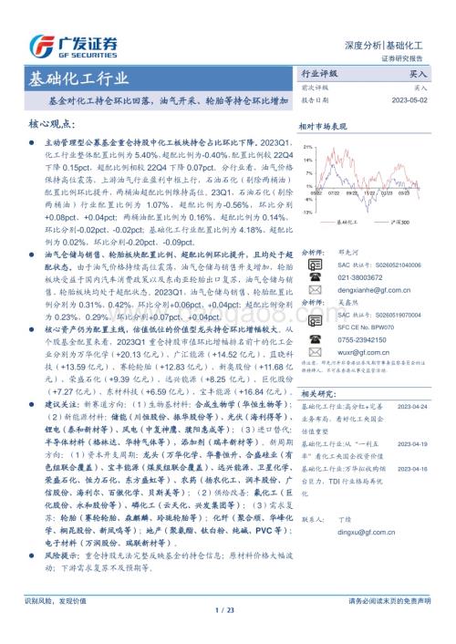 20230502_广发证券_基础化工行业证券研究报告：基金对化工持仓环比回落油气开采、轮胎等持仓环比增加_24页.pdf