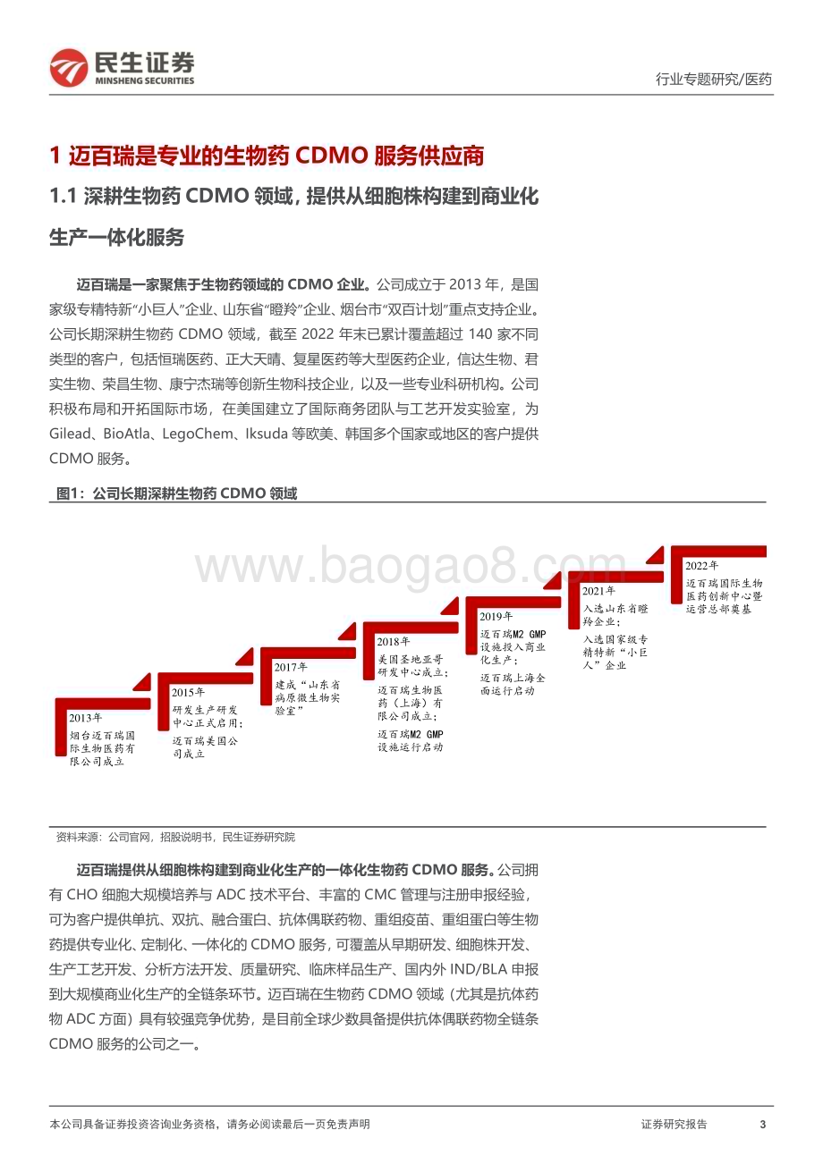 20230806_民生证券_医药行业专题研究报告：迈百瑞招股说明书梳理_24页.pdf_第3页