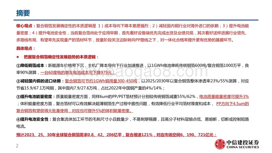 20230905_中信建投证券_锂电新技术行业报告之复合铜箔：百舸争流千帆竞乘风破浪正远航_50页.pdf_第2页