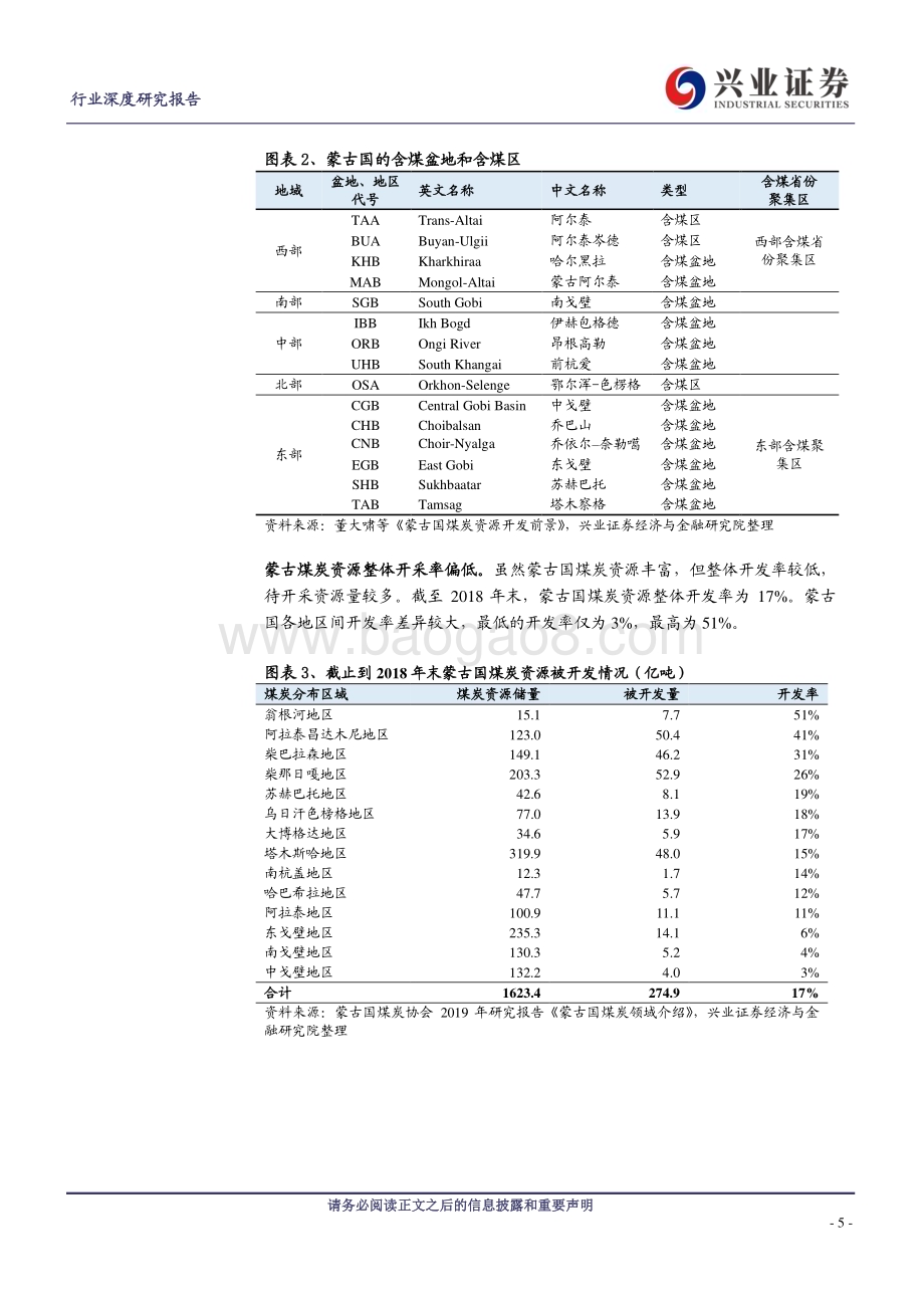 20230921_兴业证券_煤炭开采行业能源图志系列一：蒙古煤炭出口的竞争力解析_32页.pdf_第5页