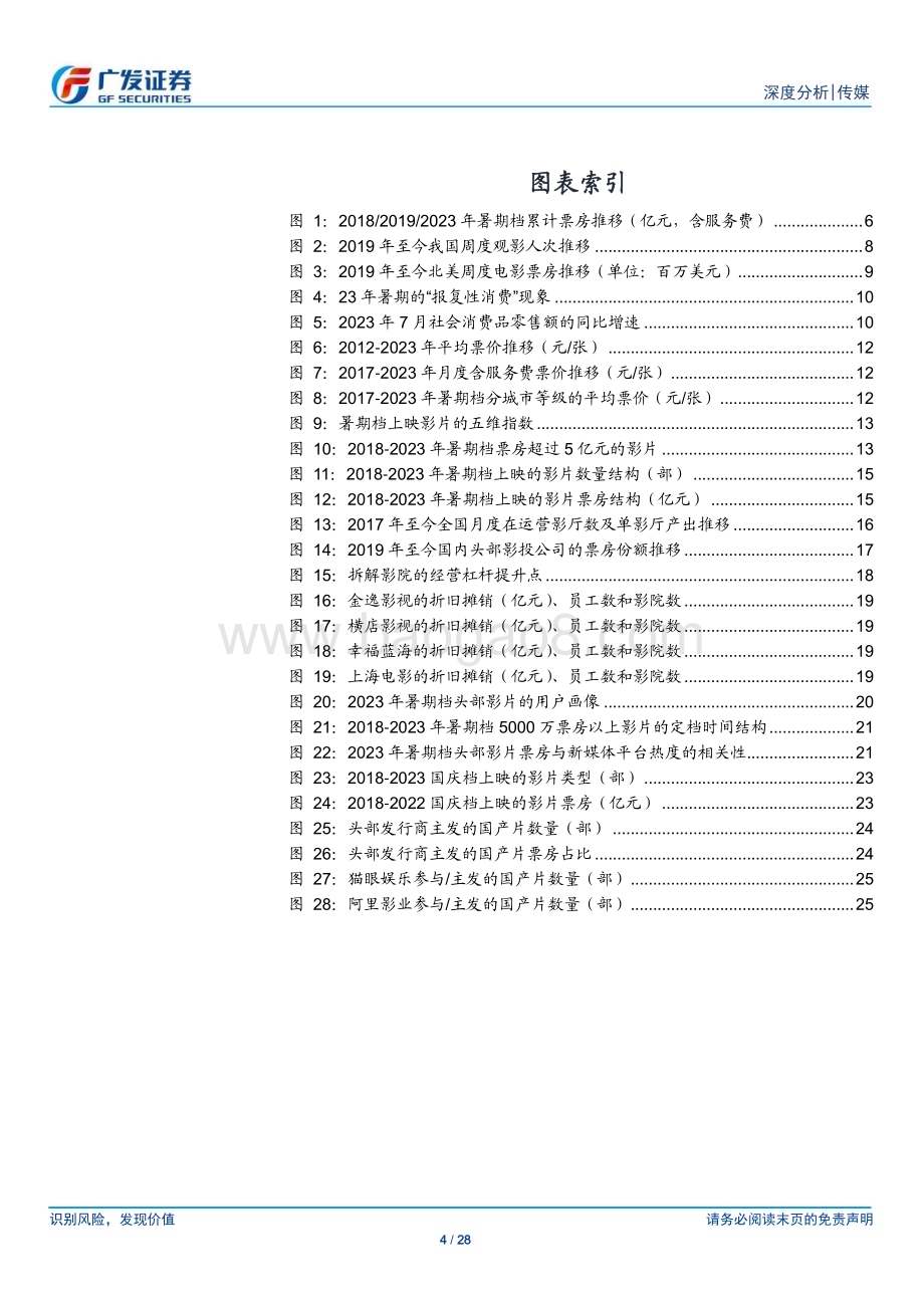 20230921_广发证券_传媒行业暑期档回顾与国庆前瞻：票房强复苏、影院杠杆优化、宣发新格局_28页.pdf_第4页