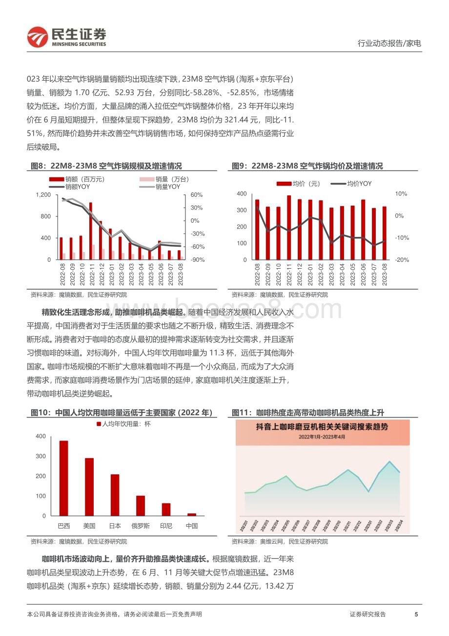 20230920_民生证券_2023年小家电行业研究报告：厨小电阶段性承压个护小电表现靓丽_23页.pdf_第5页