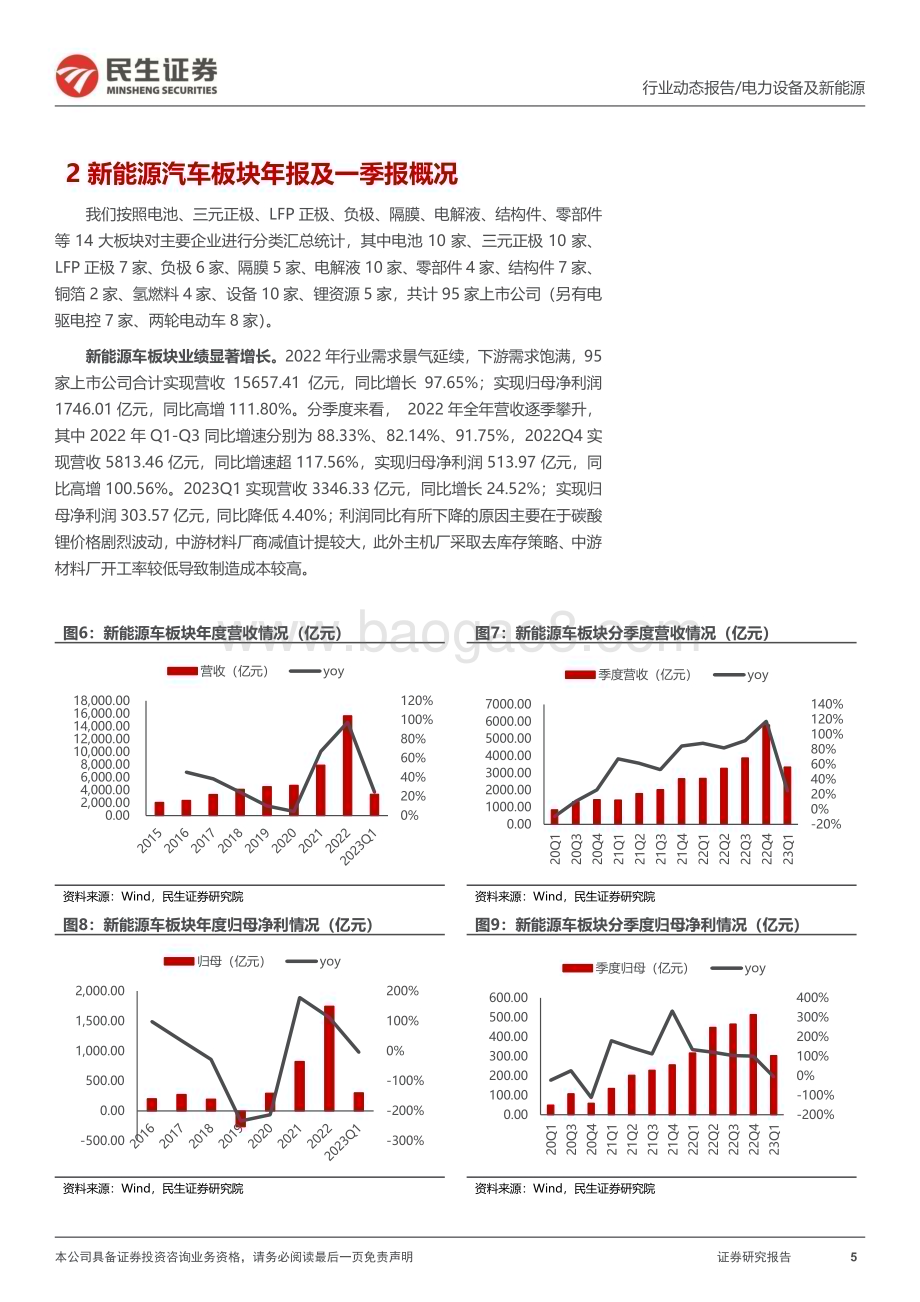 20230504_民生证券_电新行业2022&2023Q1业绩总结：业绩为舟成长作帆_40页.pdf_第5页