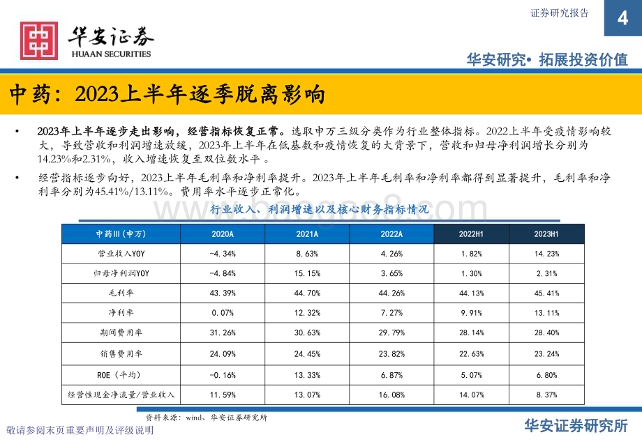 20231010_华安证券_医药生物行业证券研究报告：中药&医药商业总结&策略报告_38页.pdf_第4页