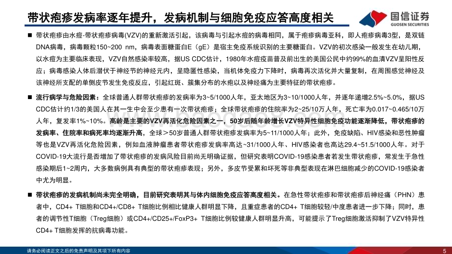 20231024_国信证券_疫苗行业证券研究报告：带状疱疹疫苗是全球重磅品种国内商业化空间广阔_31页.pdf_第5页